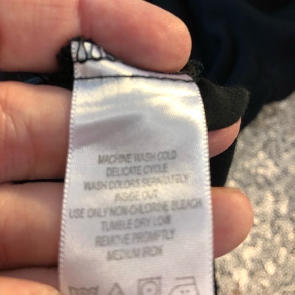 CHELSEA STUDIO Black 3/4 Sleeve Ruffle Neck Top - Picture 8 of 8